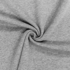 Tissu molleton uni pour sweat gris chiné