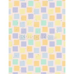Tissu mosaïque pastel personnalisé