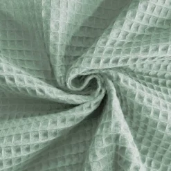 Tissu nid d'abeille bleu vert