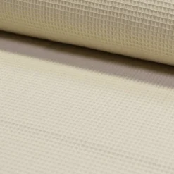Tissu nid d'abeille écru