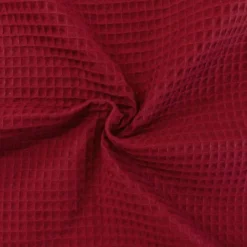 Tissu nid d'abeille grenat