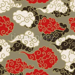 Tissu Nuages Asiatiques personnalisé