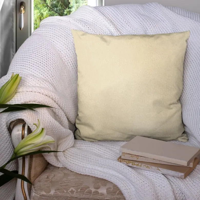 Tissu Nubuck crème