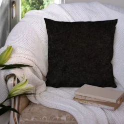 Tissu Nubuck noir