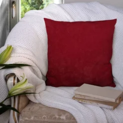 Tissu Nubuck rouge