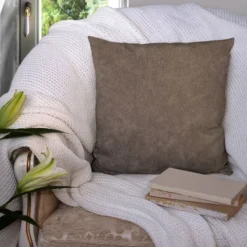 Tissu Nubuck taupe