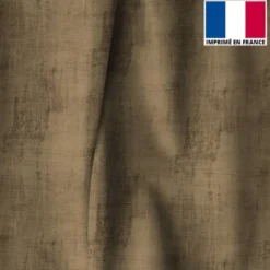 Tissu occultant café effet usé