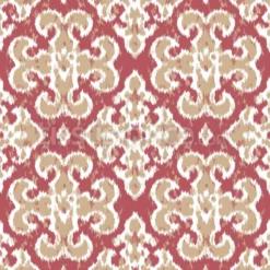 Tissu ornemental style ikat personnalisé