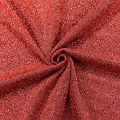 Tissu pailleté stretch rouge