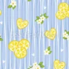 Tissu rayures et tranches de citron personnalisé