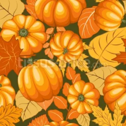 Tissu récolte d'automne personnalisé