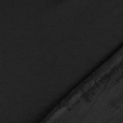 Tissu sweat / polaire microfibre noir