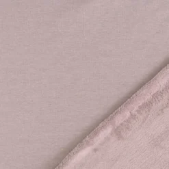 Tissu sweat / polaire microfibre rose pâle