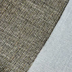 Tissu tweed coco vert et ocre