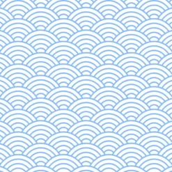 Tissu vagues japonaises personnalisé