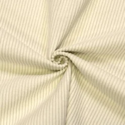 Tissu velours côtelé écru