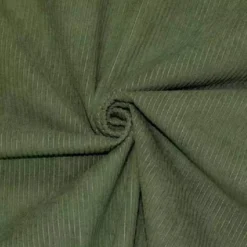 Tissu velours côtelé vert kaki