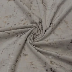 Tissu velours frappé Astral gris perle