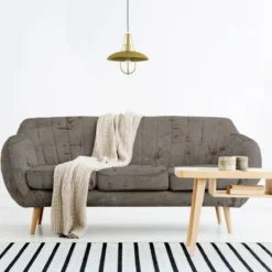 Tissu velours frappé Astral gris perle
