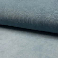 Tissu velours milleraies bleu gris