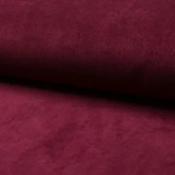 Tissu velours milleraies bordeaux