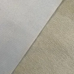 Tissu velours ras texturé beige clair