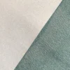 Tissu velours ras texturé bleu céladon