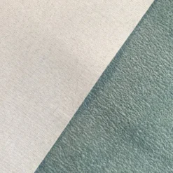 Tissu velours ras texturé bleu céladon