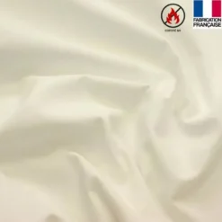Toile coton ignifugée M1 blanche