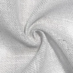 Toile de jute blanche fil argenté