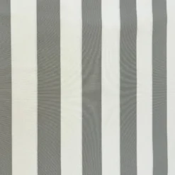 Toile extérieure Téflon grande largeur rayures gris clair et blanches
