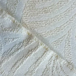 Toile jacquard éventail danube écru