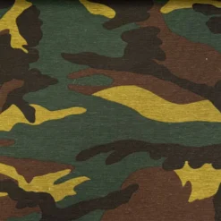 Toile polycoton grande largeur imprimée camouflage