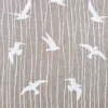 Toile polycoton naturelle vol d'oiseaux