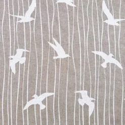 Toile polycoton naturelle vol d'oiseaux
