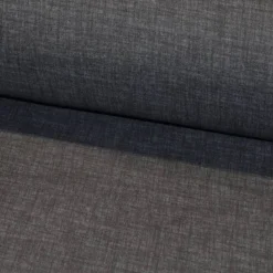 Toile polycoton noire chinée grande largeur