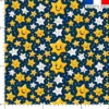 Étoiles souriantes jaunes et blanches - Fond bleu foncé
