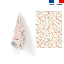 Torchon imprimé air de printemps beige - Création Lili Bambou Design