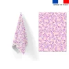 Torchon imprimé air de printemps rose - Création Lili Bambou Design