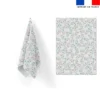 Torchon imprimé air de printemps gris - Création Lili Bambou Design