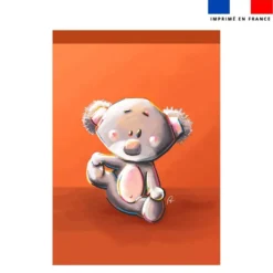 Torchon imprimé bébé koala - Création Stillistic