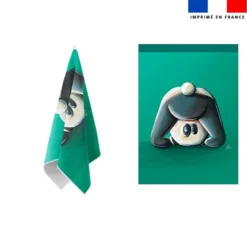 Torchon imprimé bébé panda - Création Stillistic