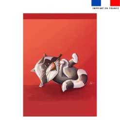 Torchon imprimé bébé raton - Création Stillistic