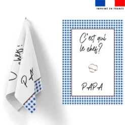 Torchon imprimé c'est qui le chef ?