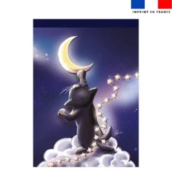 Torchon imprimé chat sirius - Création Stillistic