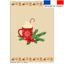 Torchon imprimé chocolat chaud