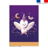Torchon imprimé chouette magicienne - Création Stillistic