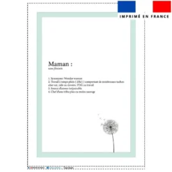 Torchon imprimé définition maman