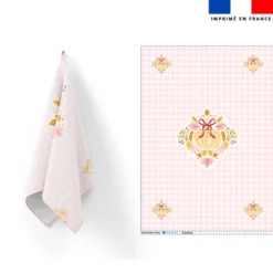 Torchon imprimé douceurs d'automne pastel