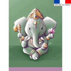 Torchon imprimé Ganesh - Création Stillistic